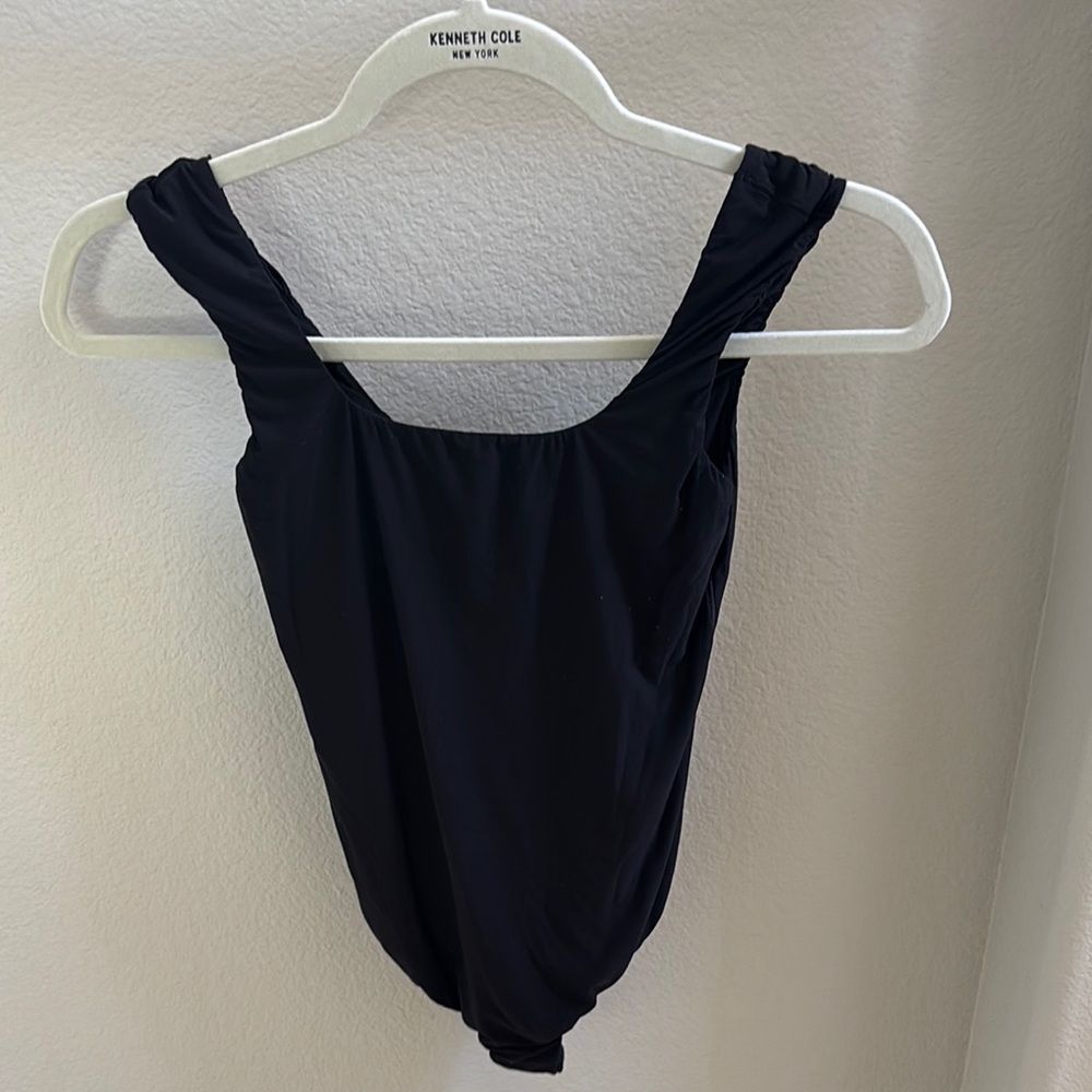 Aerie Black Bodysuit Tank Top Classic Design